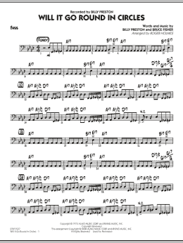 page one of Will It Go Round in Circles? - Bass (Jazz Ensemble)