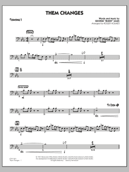 page one of Them Changes - Trombone 3 (Jazz Ensemble)