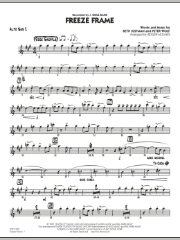 page one of Freeze Frame - Alto Sax 2 (Jazz Ensemble)