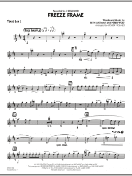 page one of Freeze Frame - Tenor Sax 1 (Jazz Ensemble)