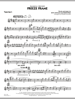 page one of Freeze Frame - Tenor Sax 2 (Jazz Ensemble)