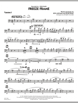 page one of Freeze Frame - Trombone 3 (Jazz Ensemble)