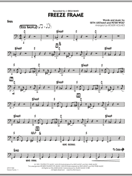 page one of Freeze Frame - Bass (Jazz Ensemble)