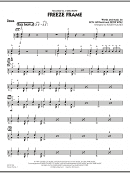 page one of Freeze Frame - Drums (Jazz Ensemble)