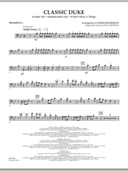 page one of Classic Duke - Trombone 1 (Concert Band)