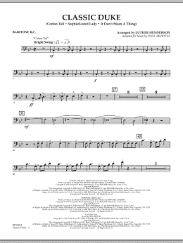 page one of Classic Duke - Baritone B.C. (Concert Band)