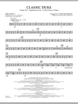 page one of Classic Duke - Percussion 2 (Concert Band)