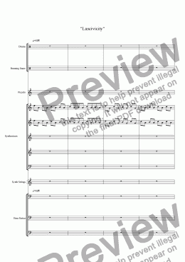 page one of Symphonie Fantastique Suite No. 1 "Lascivicity"