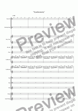 page one of Symphonie Fantastique Suite No. 2 "Synchronicity"