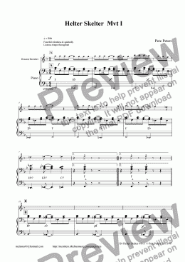 page one of Helter Skelter [rec flute]
