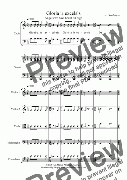 page one of Gloria in excelsis