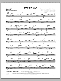 page one of Day by Day - Bass Clef Solo Sheet (Jazz Ensemble)