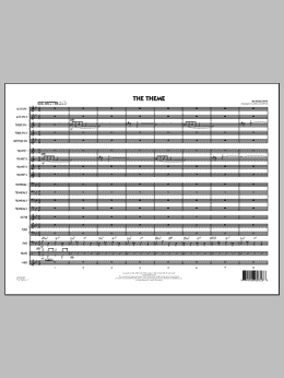 page one of The Theme - Conductor Score (Full Score) (Jazz Ensemble)