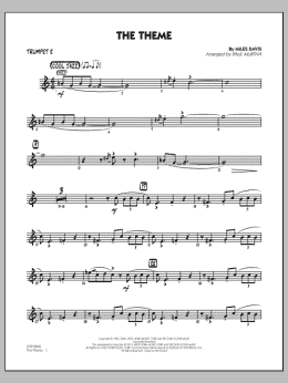 page one of The Theme - Trumpet 2 (Jazz Ensemble)