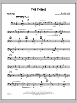 page one of The Theme - Trombone 3 (Jazz Ensemble)