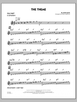 page one of The Theme - Bb Solo Sheet (Jazz Ensemble)