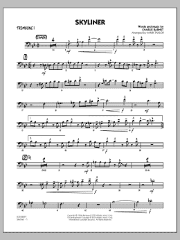 page one of Skyliner - Trombone 1 (Jazz Ensemble)