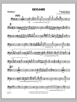 page one of Skyliner - Trombone 2 (Jazz Ensemble)