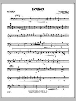 page one of Skyliner - Trombone 4 (Jazz Ensemble)
