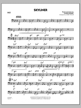 page one of Skyliner - Bass (Jazz Ensemble)