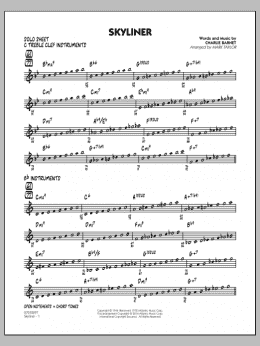page one of Skyliner - Solo Sheet (Jazz Ensemble)