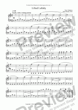 page one of Lifted Lullaby