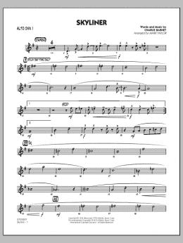 page one of Skyliner - Alto Sax 1 (Jazz Ensemble)