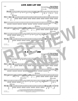 page one of Live and Let Die - Tuba (Marching Band)