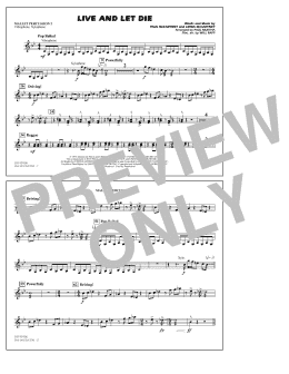 page one of Live and Let Die - Mallet Percussion 2 (Marching Band)