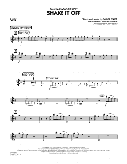 page one of Shake It Off - Flute (Jazz Ensemble)