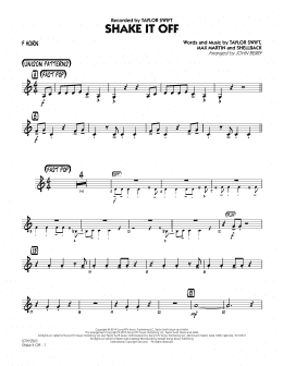 page one of Shake It Off - F Horn (Jazz Ensemble)
