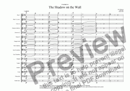 page one of Overture to "The Shadow on the Wall"