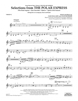 page one of The Polar Express - Violin 2 (Orchestra)