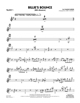 page one of Billie's Bounce - Trumpet 1 (Jazz Ensemble)