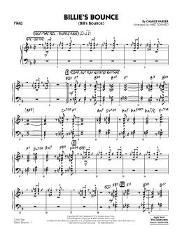 page one of Billie's Bounce - Piano (Jazz Ensemble)