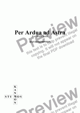 page one of Per Ardua ad Astra
