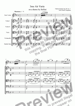 page one of Dancla- Air Varie, Op. 89, #3