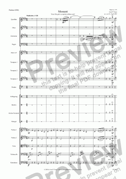 page one of Moment (01/KOM/Score & Parts for chamber orchestra)