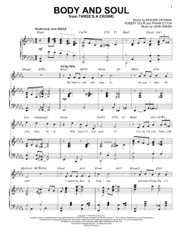 page one of Body And Soul [Jazz version] (arr. Brent Edstrom) (Piano & Vocal)