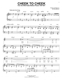 page one of Cheek To Cheek [Jazz version] (arr. Brent Edstrom) (Piano & Vocal)
