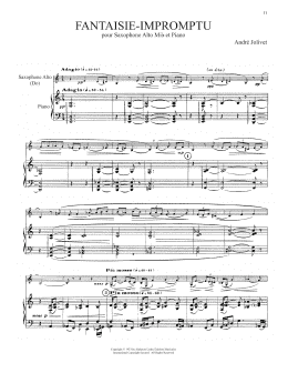 page one of Fantaisie-Impromptu (Alto Sax and Piano)