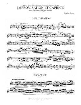 page one of Improvisation Et Caprice (Alto Sax Solo)