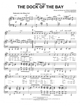 page one of (Sittin' On) The Dock Of The Bay [Jazz version] (arr. Brent Edstrom) (Piano & Vocal)