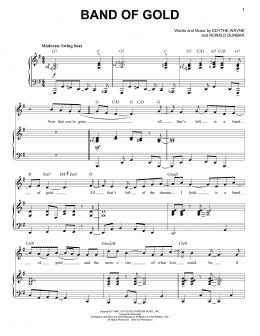 page one of Band Of Gold [Jazz version] (arr. Brent Edstrom) (Piano & Vocal)