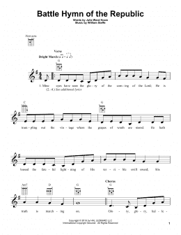 page one of Battle Hymn Of The Republic (Ukulele)