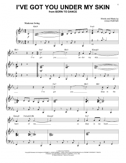 page one of I've Got You Under My Skin [Jazz version] (from Born To Dance) (arr. Brent Edstrom) (Piano & Vocal)