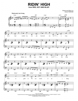 page one of Ridin' High [Jazz version] (from Red, Hot And Blue!) (arr. Brent Edstrom) (Piano & Vocal)