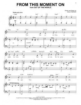 page one of From This Moment On [Jazz version] (from Out Of This World) (arr. Brent Edstrom) (Piano & Vocal)