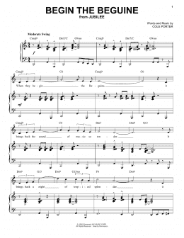 page one of Begin The Beguine [Jazz version] (from Jubilee) (arr. Brent Edstrom) (Piano & Vocal)