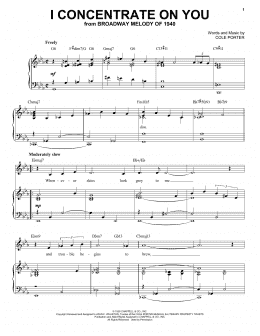 page one of I Concentrate On You [Jazz version] (from Broadway Melody Of 1940) (arr. Brent Edstrom) (Piano & Vocal)